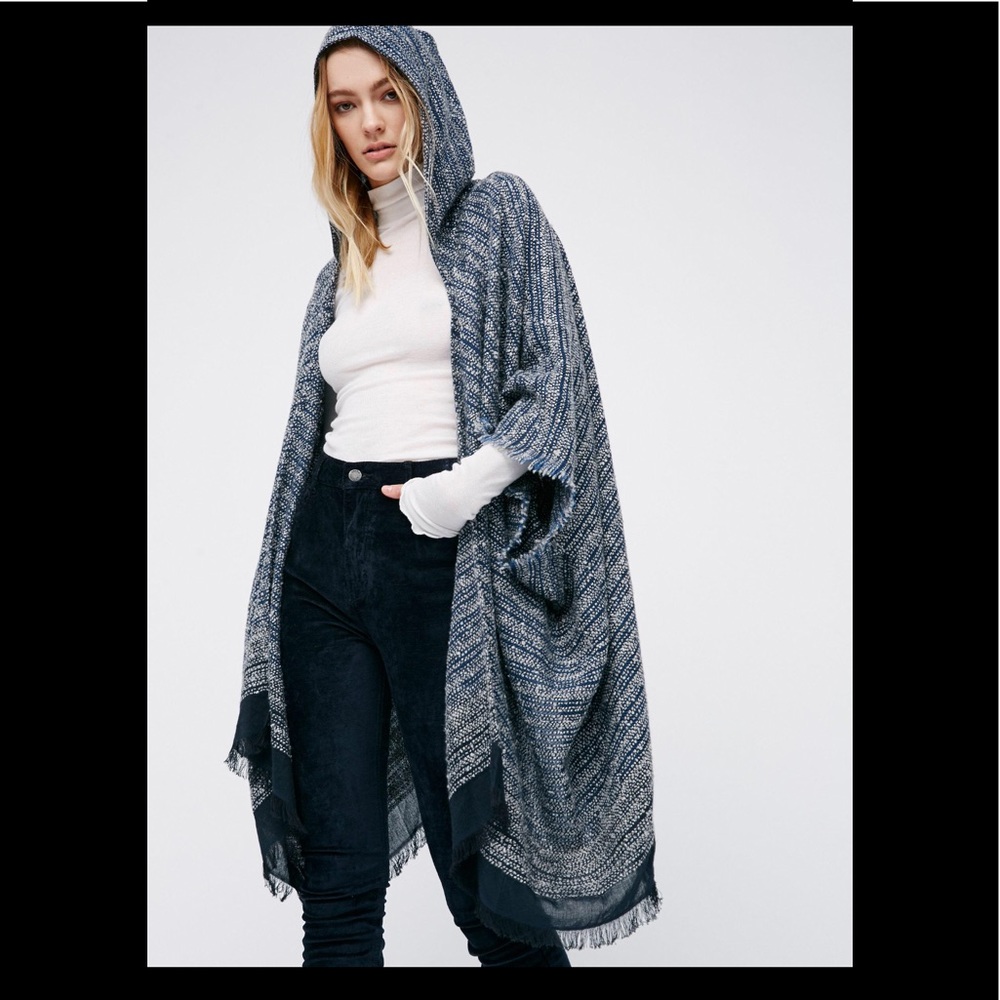 NWT free people knubby hooded kimono